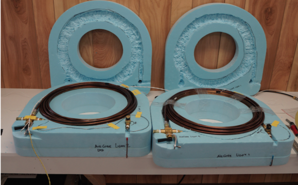 AirCore-light (2.9 kg) used under meteorological balloons (c) O. Membrive/CNRS, 2015